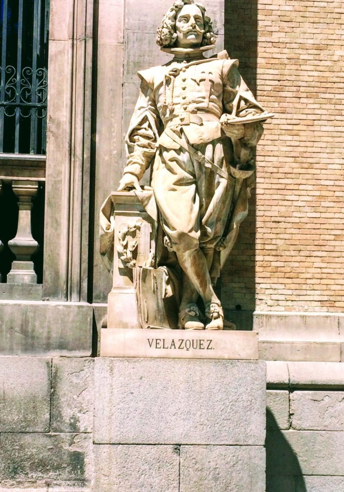 Statue of Diego Velazquez outside of the MAN (National Archaeological Museum), Madrid
