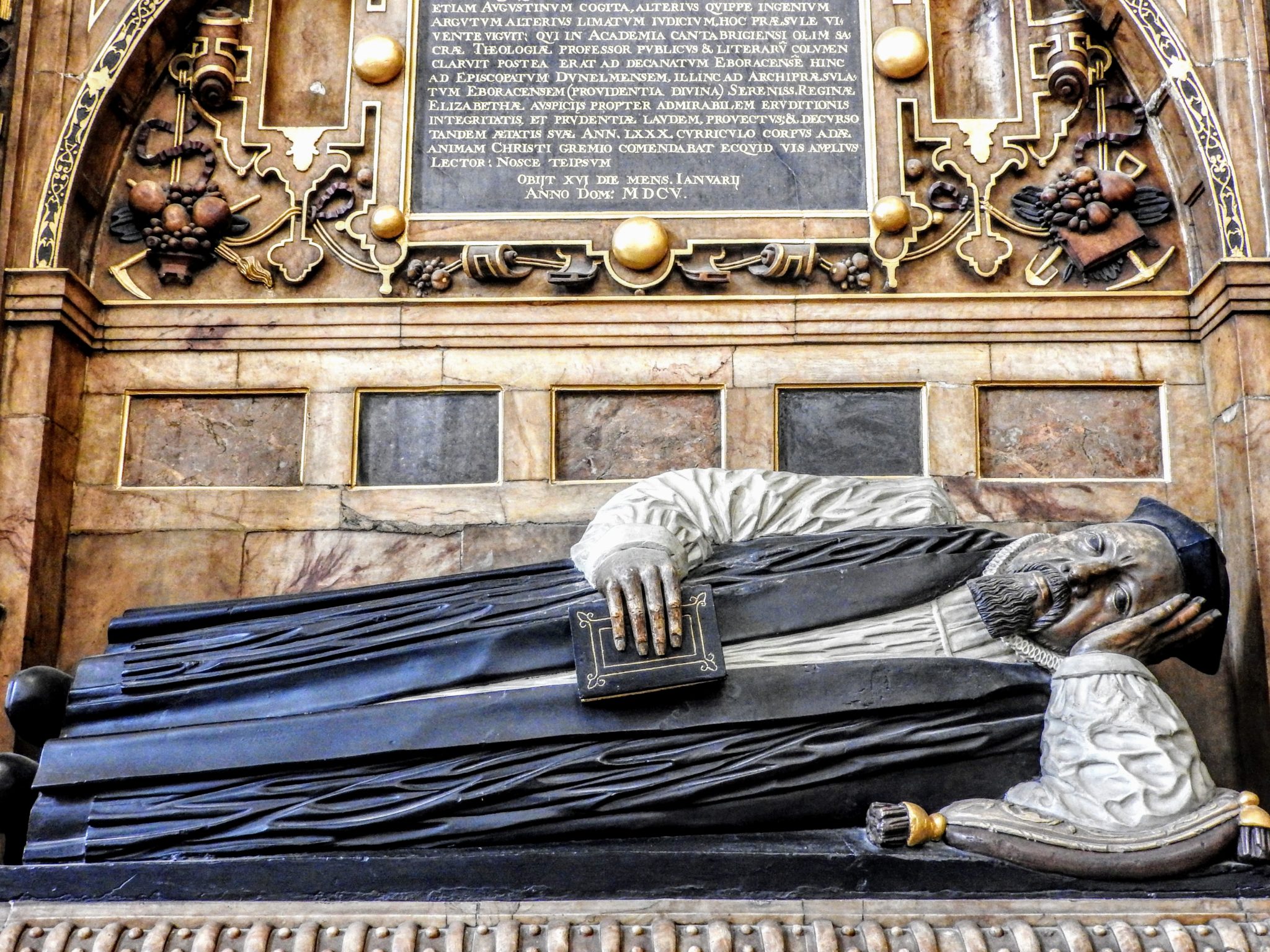York Minster effigy of Matthew Hutton Archbishop of York