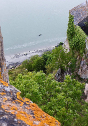 Rocks and beach from abvove