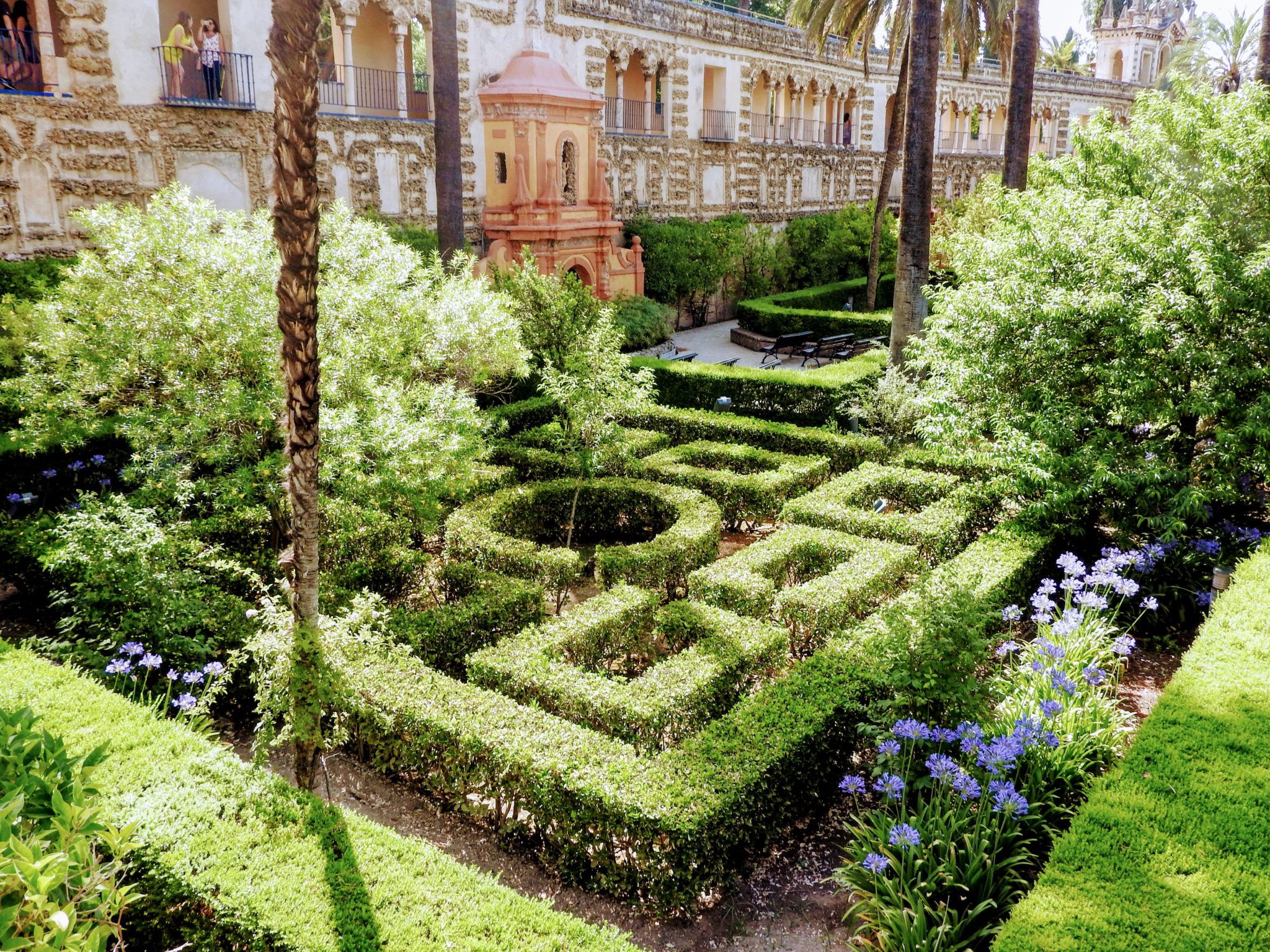 Mannerist style garden at the Alcazar palace, Seville, Spain