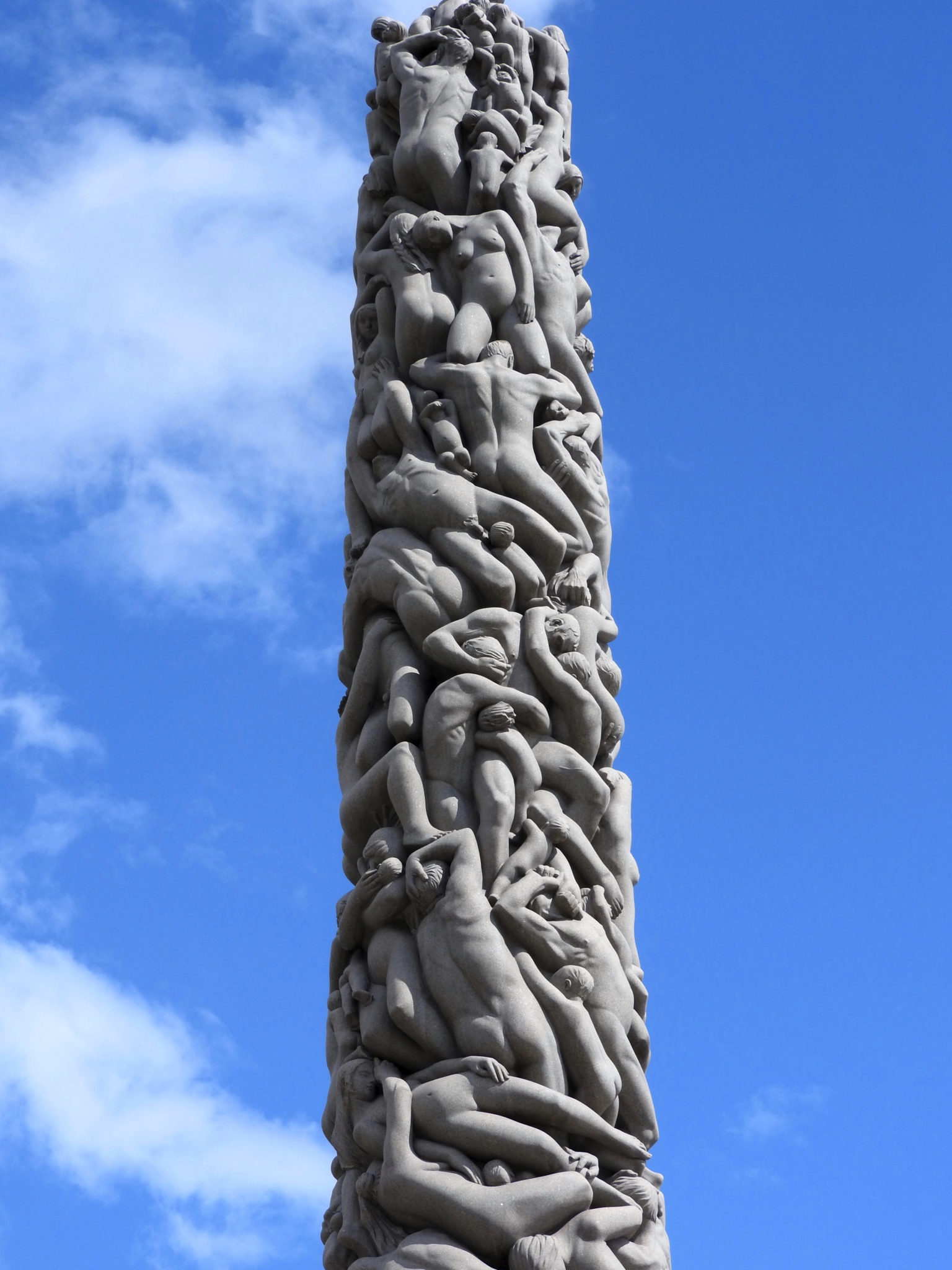 Stone monolith showing intertwined bodies