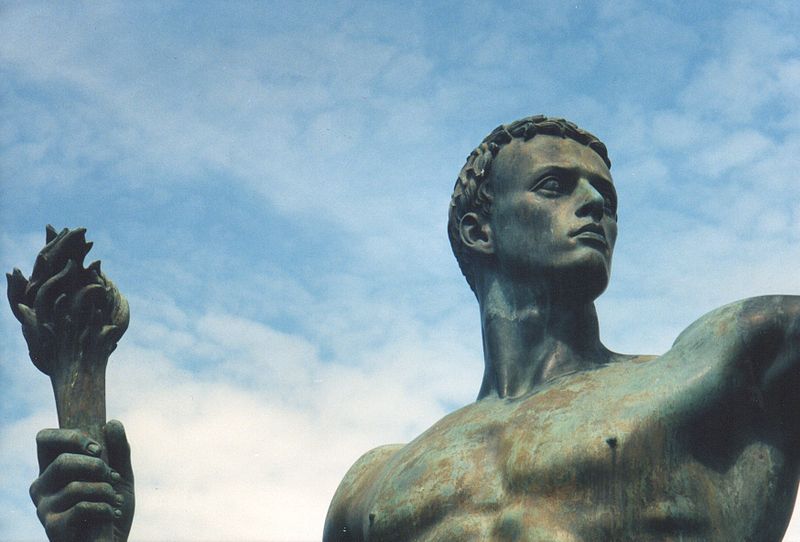 Arno Breker "Die Partei" Arno Breker sculpture of idealized male form