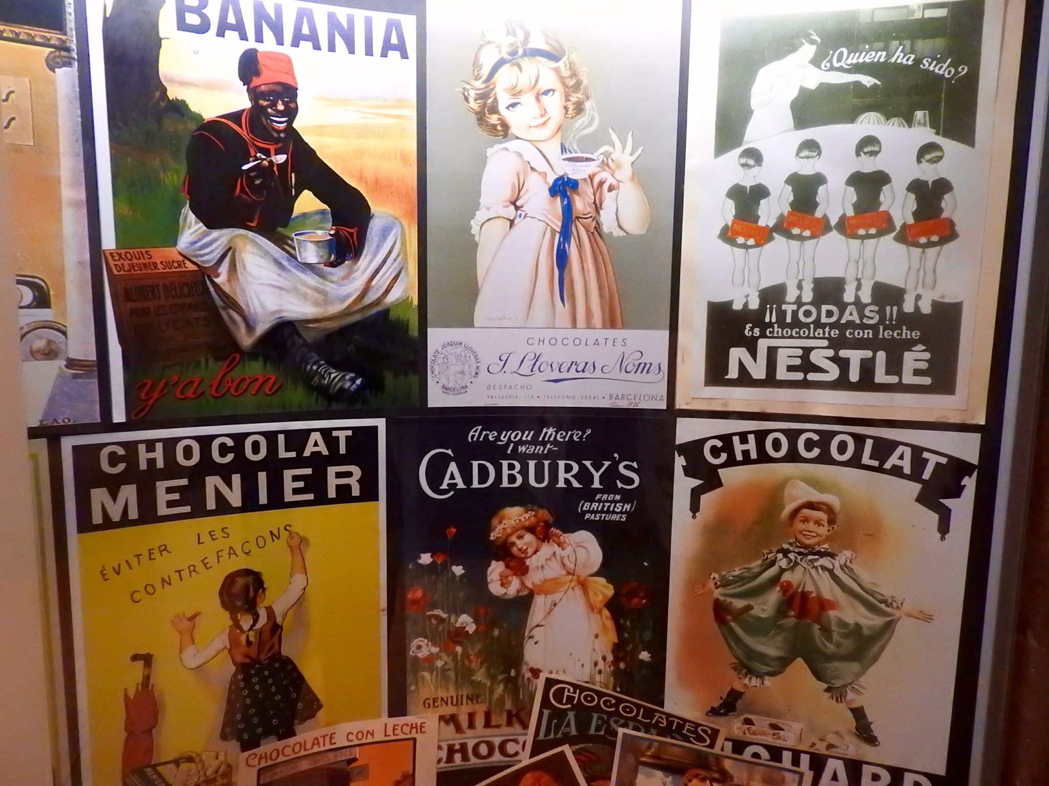 Group of 20th century chocolate advertisements