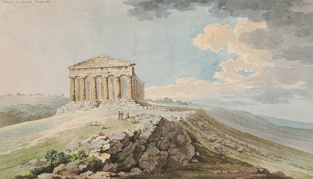 Painting of Doric temple at Agrigento, late 18th century