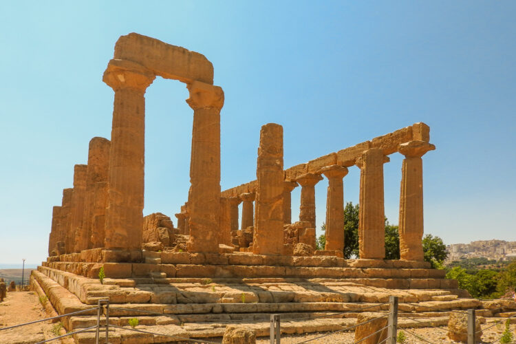 Valley Of The Temples Partial Remains Of Doric Temple Of Hera Lacinia