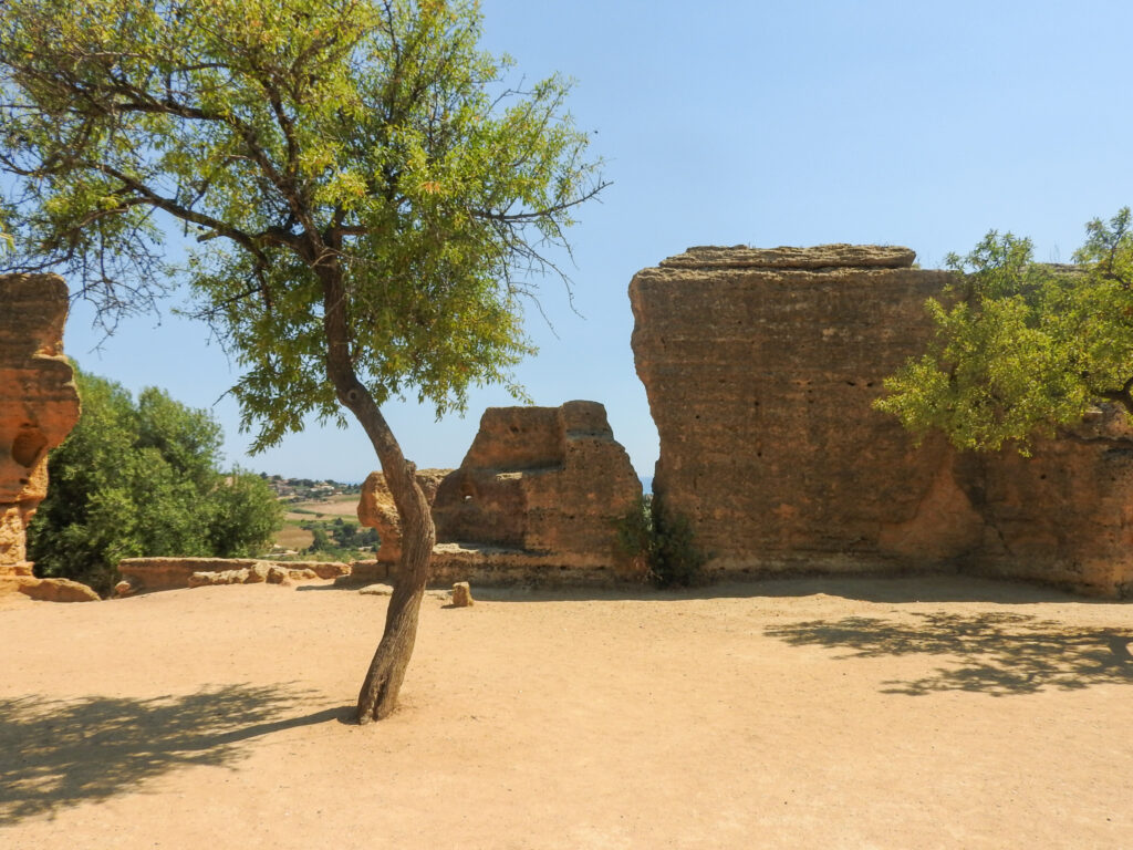 Remnants of Greek city wall, Valley of the Temples